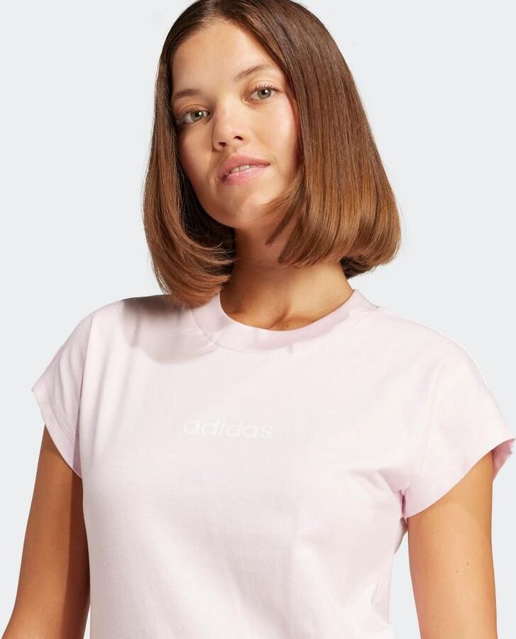 Adidas Sportswear T-shirt W LIN SJ T Basic T-shirt van zacht materiaal