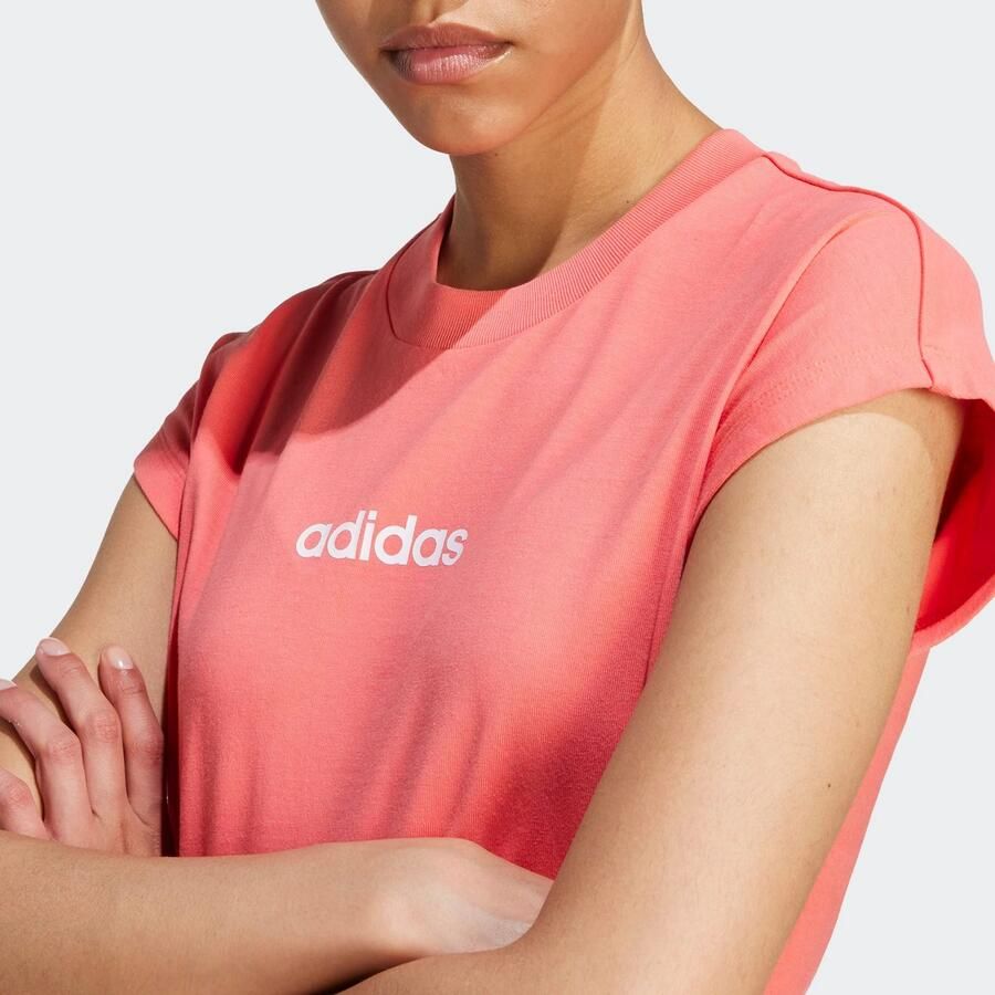 Adidas Sportswear T-shirt W LIN SJ T Basic T-shirt van zacht materiaal