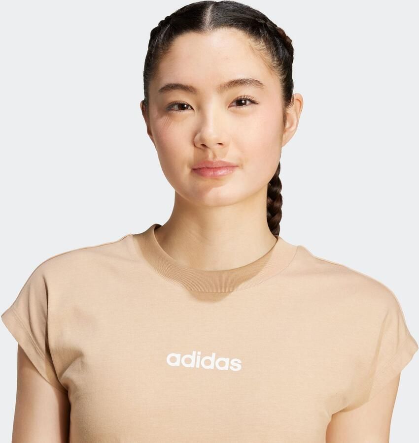 Adidas Sportswear T-shirt W LIN SJ T Basic T-shirt van zacht materiaal