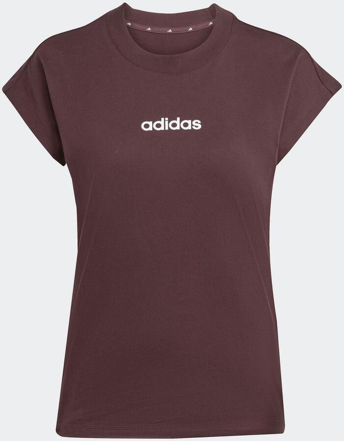 Adidas Sportswear T-shirt W LIN SJ T Basic T-shirt van zacht materiaal