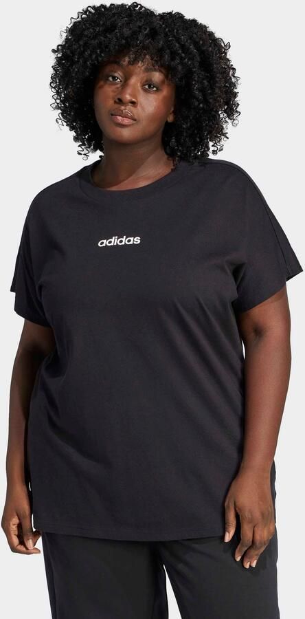 Adidas Essentials Linear Katoenen T-shirt (Grote Maat) - Foto 6