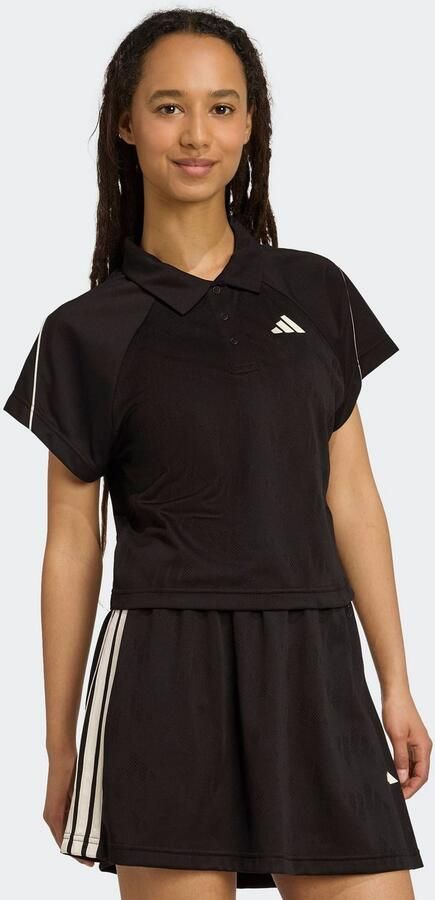 Adidas Polo Shirt Korte Mouw Stadium 3-Stripes Tennis Inspired Jacquard Polo Shirt T-Shirt - Foto 5