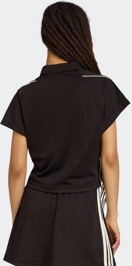 Adidas Polo Shirt Korte Mouw Stadium 3-Stripes Tennis Inspired Jacquard Polo Shirt T-Shirt - Foto 4