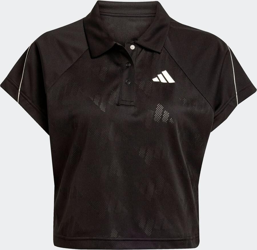 Adidas Polo Shirt Korte Mouw Stadium 3-Stripes Tennis Inspired Jacquard Polo Shirt T-Shirt