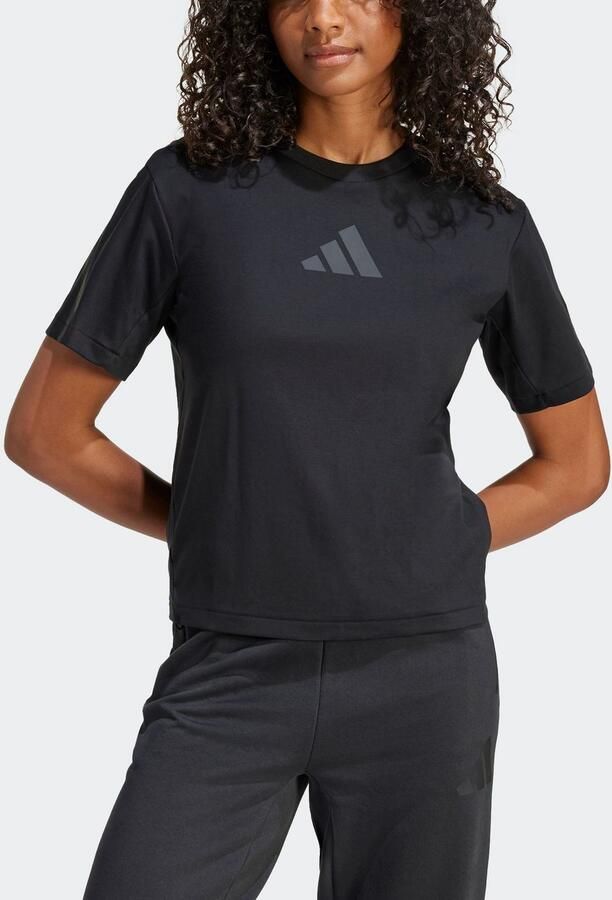 Adidas Z.N.E. T-Shirt Zwart- Dames Zwart - Foto 7