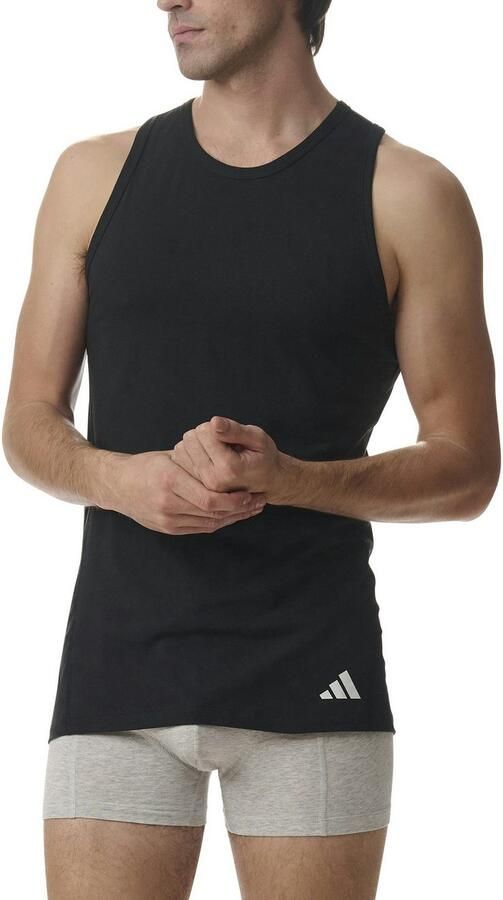 Adidas Sportswear Tanktop Active Flex Cotton Ergonomisch met geventileerd mesh-passtuk op de rug elastisch ronde hals (Set van 2) - Foto 2