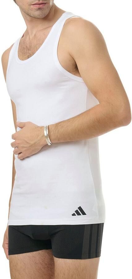 Adidas Sportswear Tanktop Active Flex Cotton Katoenmix elastisch ronde hals (Set van 2) - Foto 4