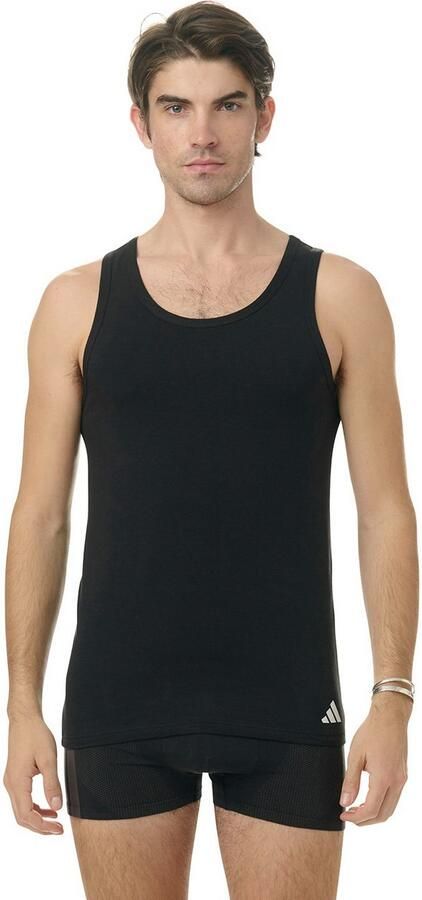 Adidas Sportswear Tanktop Active Flex Cotton Katoenmix elastisch ronde hals (Set van 2) - Foto 2