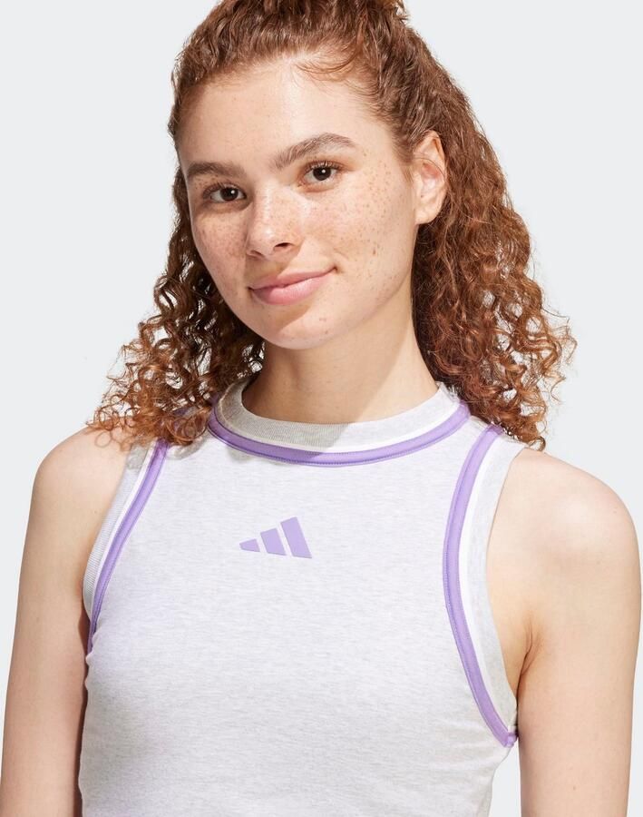 Adidas Essentials Color-Pop Cotton Crop Tanktop - Foto 2
