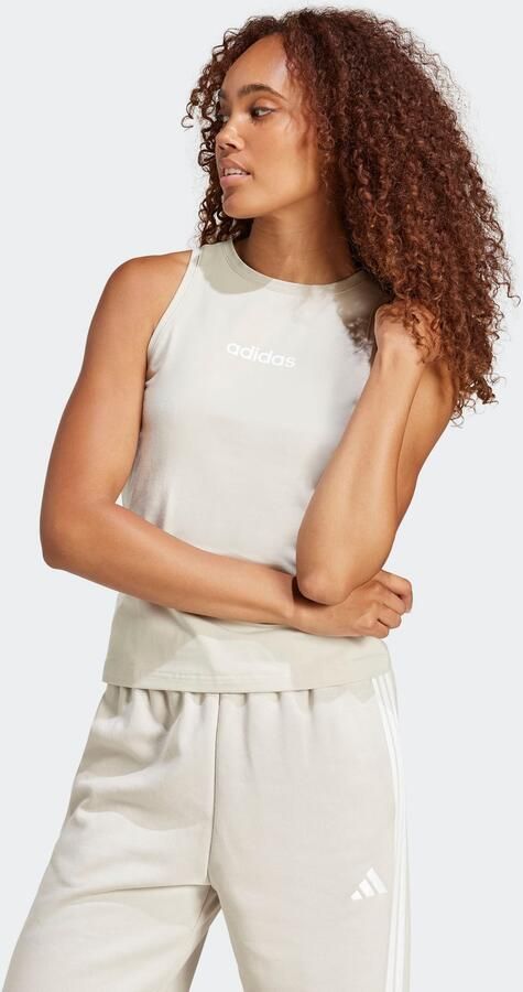 Adidas Essentials Linear Slim-Fit Katoenen Tanktop - Foto 8