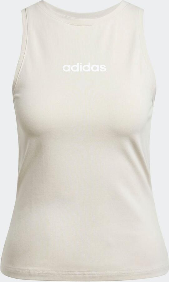 Adidas Essentials Linear Slim-Fit Katoenen Tanktop - Foto 4