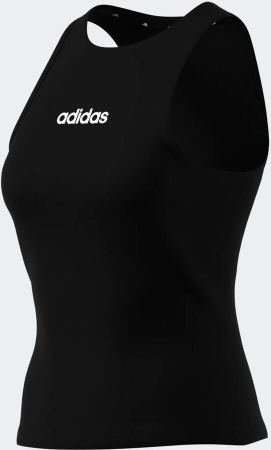 Adidas Essentials Linear Slim-Fit Katoenen Tanktop - Foto 4