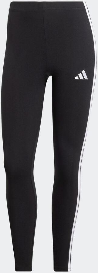 Adidas Essentials 3-Stripes Katoenen Legging Zwart- Dames Zwart - Foto 8