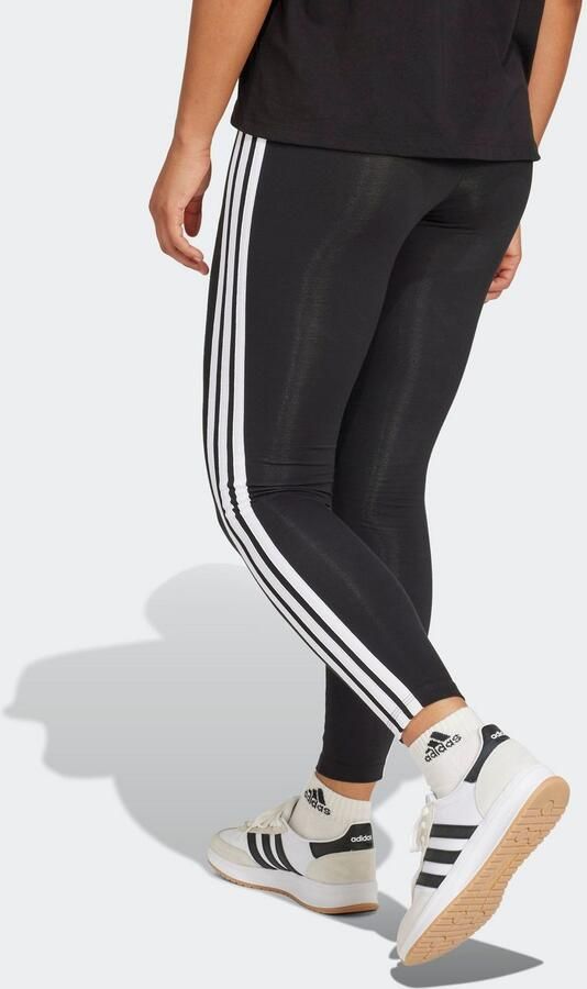 Adidas Essentials 3-Stripes Katoenen Legging Zwart- Dames Zwart - Foto 6