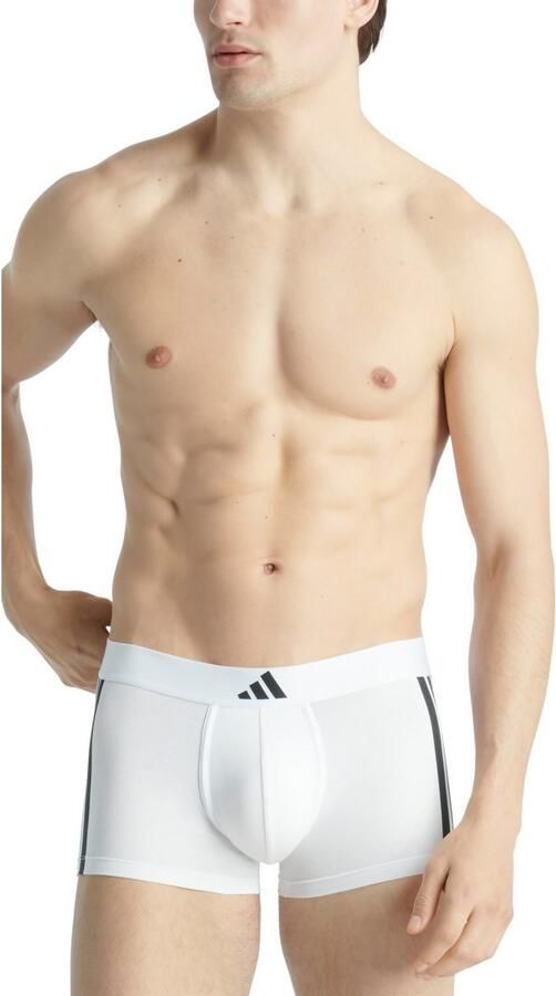 Adidas Sportswear Trunk Active Flex Cotton 3 Strepen flexibele 4-way stretch elastisch logoband zonder opening (Set van 2) - Foto 4