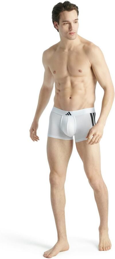 Adidas Sportswear Trunk Active Flex Cotton 3 Strepen flexibele 4-way stretch elastisch logoband zonder opening (Set van 2) - Foto 6
