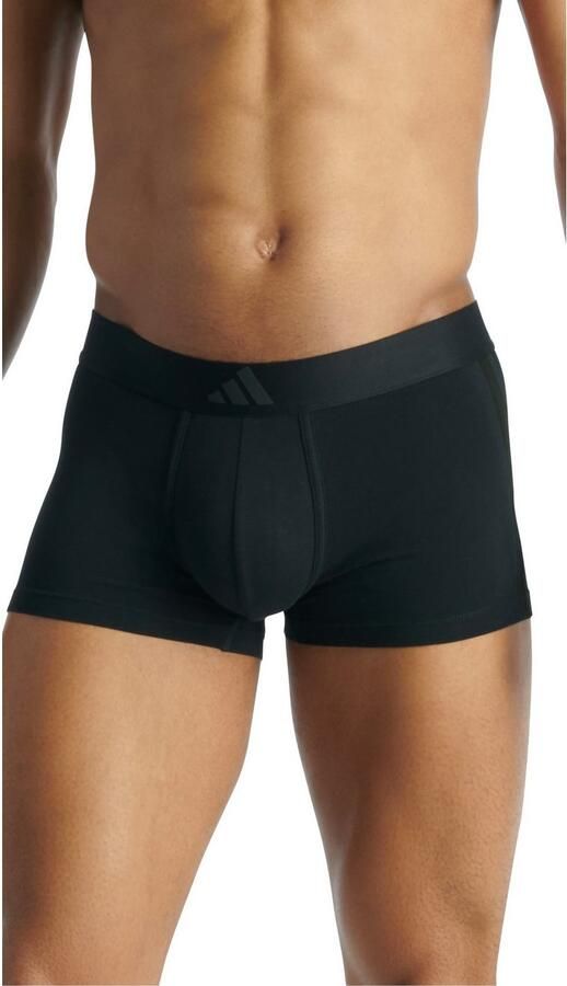 Adidas Sportswear Trunk Active Flex Cotton 3 Strepen flexibele 4-way stretch elastisch logoband zonder opening (Set van 2) - Foto 2
