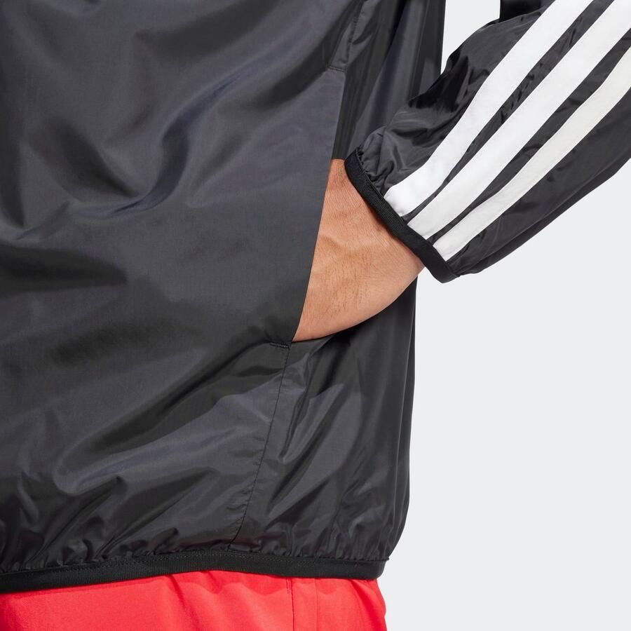 Adidas Essentials 3-Stripes Windjack Zwart- Heren Zwart - Foto 6