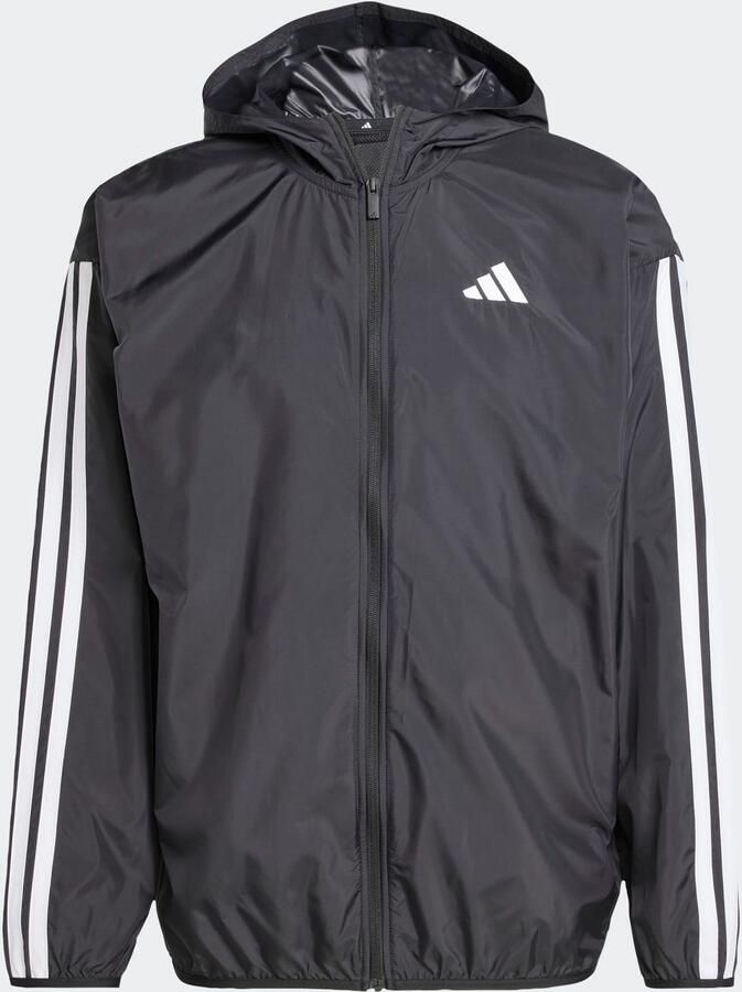 Adidas Essentials 3-Stripes Windjack Zwart- Heren Zwart - Foto 2