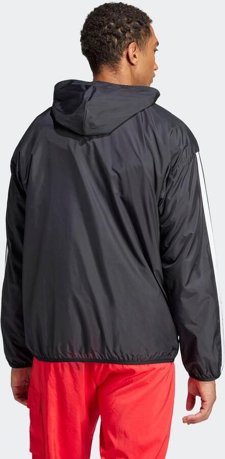 Adidas Essentials 3-Stripes Windjack Zwart- Heren Zwart - Foto 4
