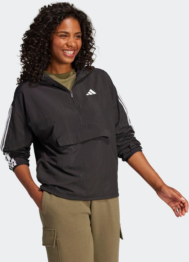 Adidas Windjack Essentials 3-Stripes Lifestyle Woven Windbreaker - Foto 4