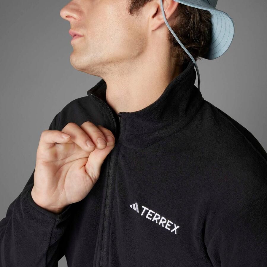 Adidas Multi Essentials Fleece Jack met Halflange Rits