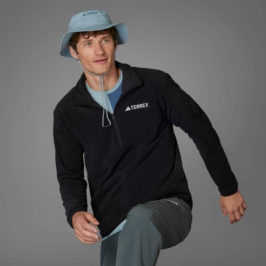 Adidas Multi Essentials Fleece Jack met Halflange Rits - Foto 3