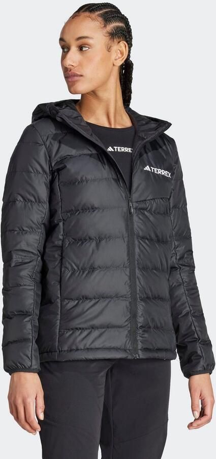 Adidas Terrex Multi Light Donsjack met Capuchon Zwart- Dames Zwart - Foto 5