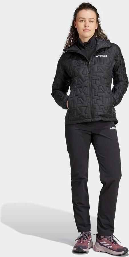 Adidas Terrex Xperior PrimaLoft Loose Fill Insulated Capuchonjack Zwart- Dames Zwart - Foto 12