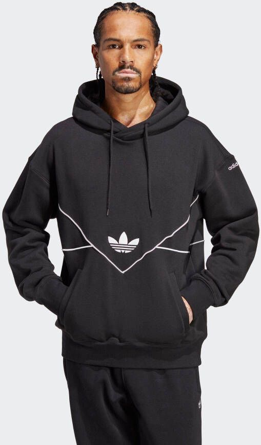 Adidas Originals Klassieke Zwarte Hoodie voor Heren Zwart Heren