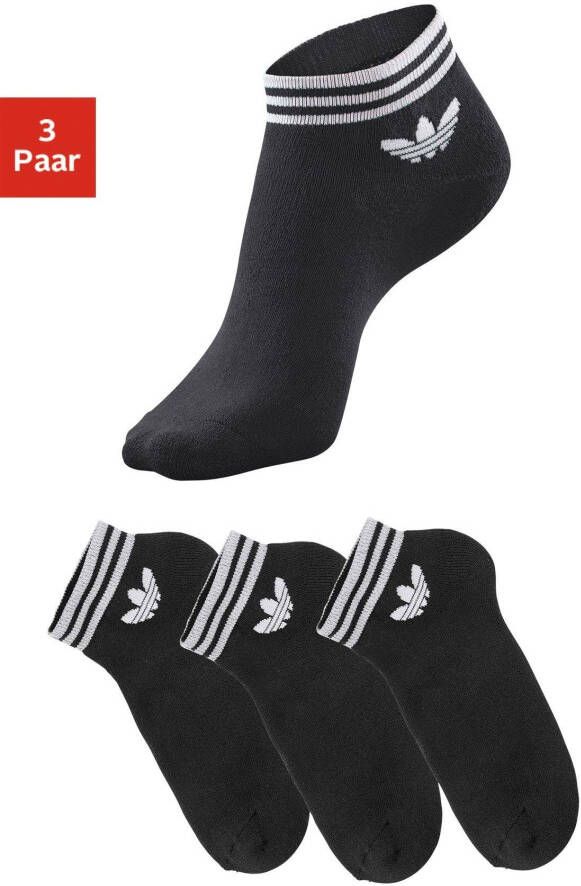 Adidas Originals Adicolor Trefoil Ankle Sokken (3 Pack) Middellang Kleding black maat: 39-42 beschikbare maaten:35-38 39-42 43-46