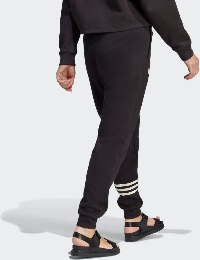 Adidas Originals Broek met elastische taille en ritssluiting Black Dames