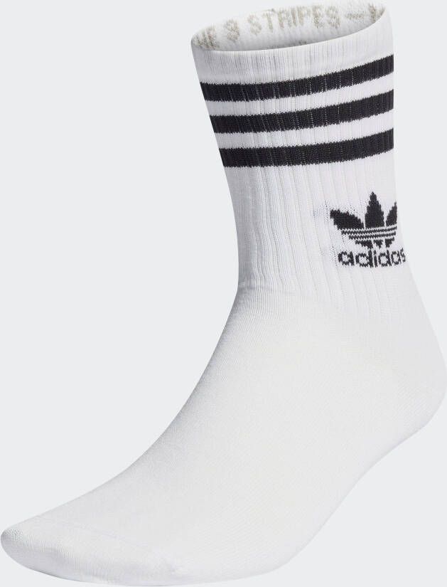 Adidas Originals Adicolor Crew Sokken (3 Pack) Lang Kleding white black maat: 35-38 beschikbare maaten:39-42 43-46 35-38 43-45 40-42