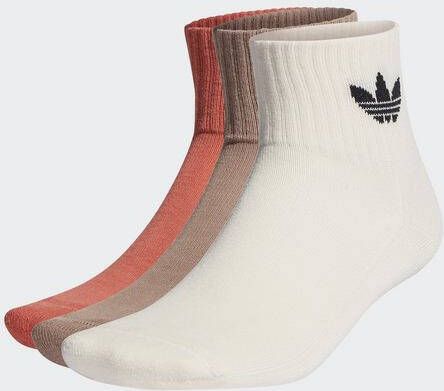 Adidas Originals Sportsokken MID CUT CREW SOKKEN 3 PAAR met klassiek driebladerenlogo(3 paar )