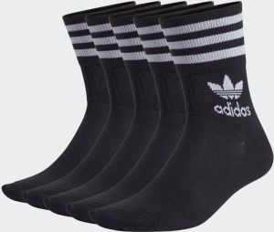 Adidas Originals Sportsokken MIDCUT CREW SOKKEN 5 PAAR met klassiek merk en strepen (5 paar)