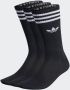 Adidas Originals Adicolor High Crew Sokken (3 Pack) Kort Kleding black maat: 35-38 beschikbare maaten:39-42 43-46 35-38 - Thumbnail 1