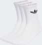 Adidas Originals adicolor Trefoil Crew Socks (3 Pack) unisex Sokken wit Maat 37-39 Kleding - Thumbnail 2