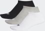 Adidas Originals Adicolor Trefoil Liner Sneakerr Sokken Kort Kleding black medium grey heather white maat: 39-42 beschikbare maaten:39-42 43-46 - Thumbnail 1