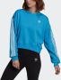 Adidas Strepen Lichtgewicht Ronde Hals Sweatshirt Blauw Blue Dames - Thumbnail 2