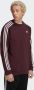 Adidas 3-Stripes Crewneck Sweatshirt Shadow Maroon Brown Heren - Thumbnail 2
