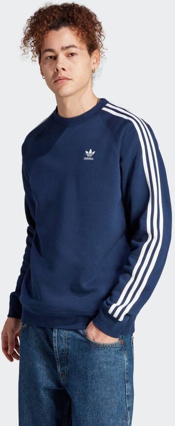 Adidas Originals Blauwe Adicolor Classics 3Stripes Sweater Blauw Heren