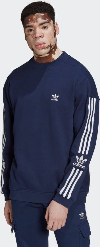 Adidas Originals Sweatshirt met labelstitching model 'LOCK UP CREW'