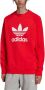 Adidas Rood Wit Lichtgewicht Crewneck Sweatshirt Red Heren - Thumbnail 1