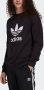 Adidas Originals Zwart Crewneck Sweatshirt met Contrasterende Trefoil Print Black Heren - Thumbnail 2