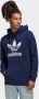 Adidas Originals Blauwe hoodie met maxi logo print Blue Heren - Thumbnail 1