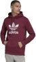 Adidas Klassieke Trefoil Hoodie Victory Crimson Wit Brown Heren - Thumbnail 1