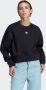 Adidas Originals Zwarte Oversized Sweater met Geborduurd Logo Zwart Dames - Thumbnail 1