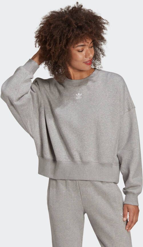 Adidas Originals Bluza Damska Administry Essentials Fleece Sweatshirt Hf7478 36 Grijs Dames