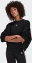 Adidas Zwarte Crewneck Fleece Sweatshirt Essentials Black Dames - Thumbnail 1