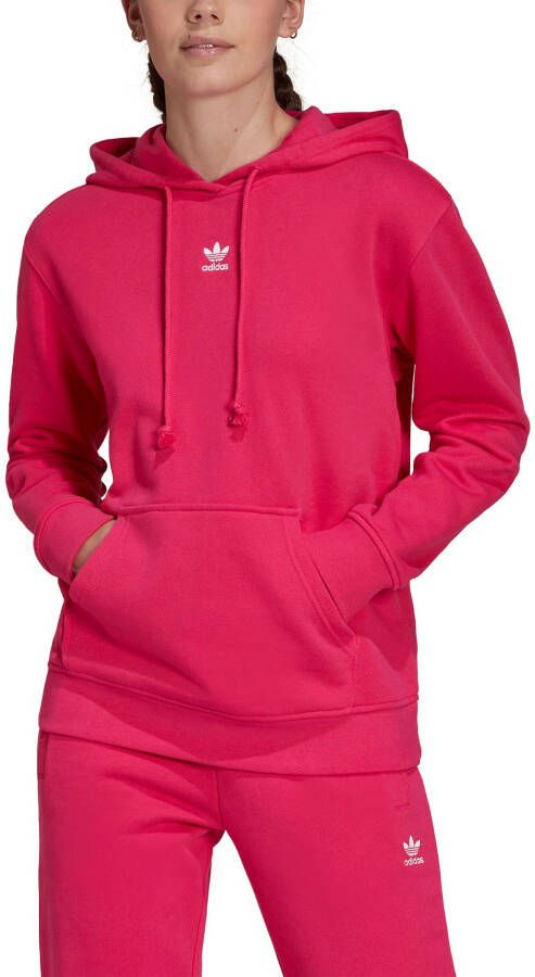 Adidas Essentials Lichtgewicht Hoodie Real Magenta Pink Dames
